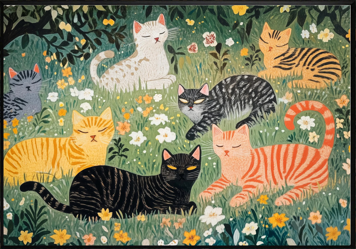 Котки постер - Рисунки.бг